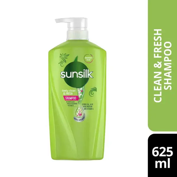 Sunsilk Lively Clean & Fresh Shampoo 625ml — Thailand