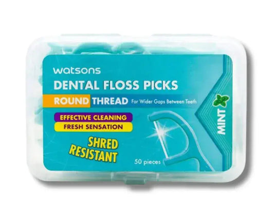 Watson Dental Floss Picks Wide Bow 50pcs