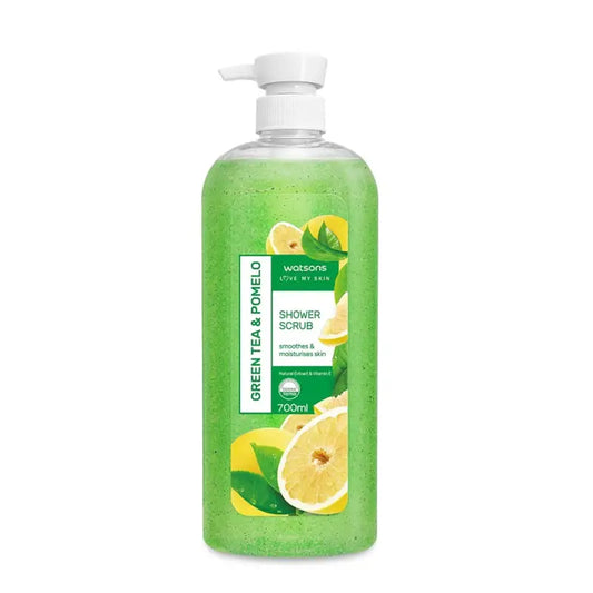 Watsons Shower Scrub Green Tea & Pomelo 700ml (Malaysia / Thailand)