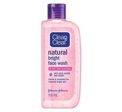 clean and clear natural bright face wash 100gm