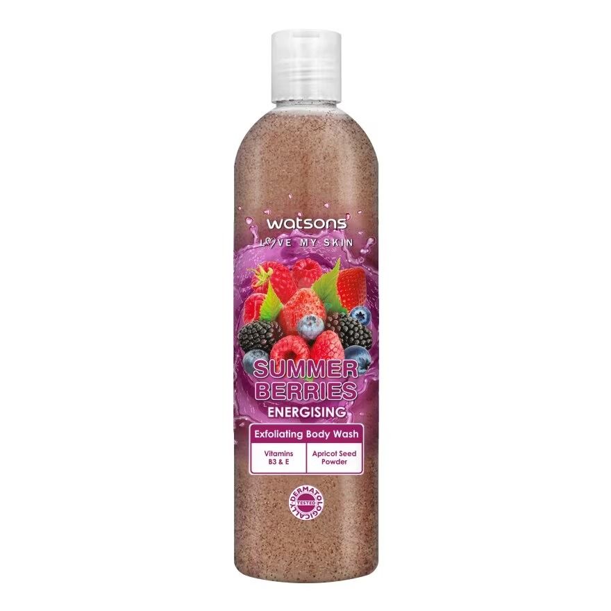 Watson Summer Berries Exfoliating Body Wash 410ml