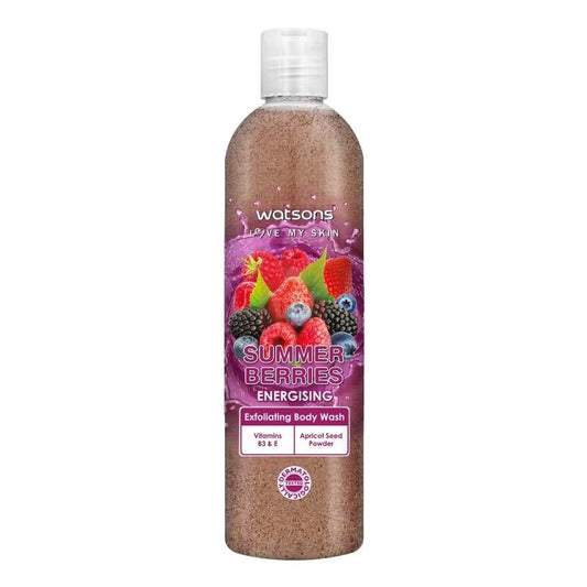 Watson Summer Berries Exfoliating Body Wash 410ml