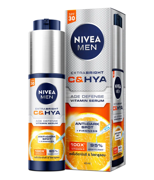 Nivea Men Extra Bright C & HYA Age Defense Serum 45ml