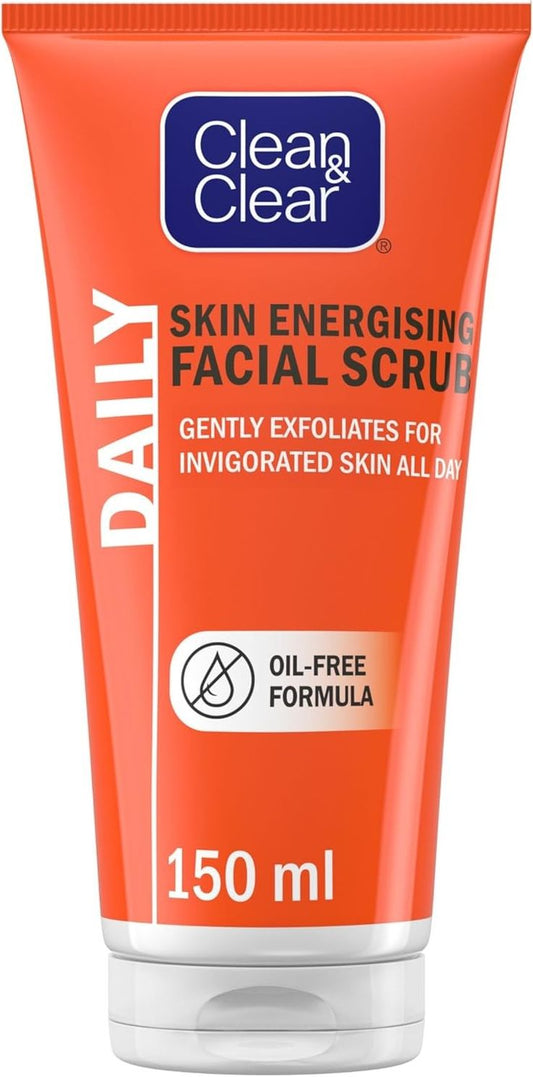 Clean & Clear Morning Energy Facial Scrub 150ml (France)