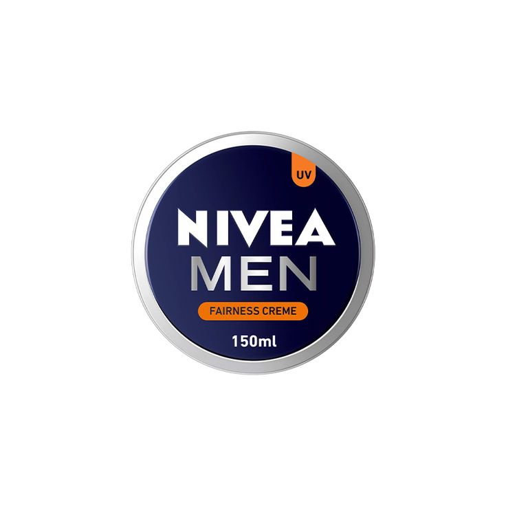 Nivea Men fairness crème container on a white background