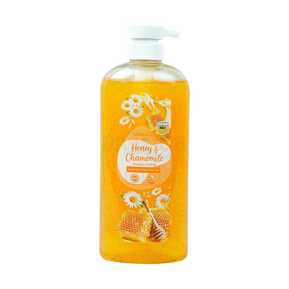 Watsons Shower Scrub Honey & Chamomile 700ml (Malaysia / Thailand)