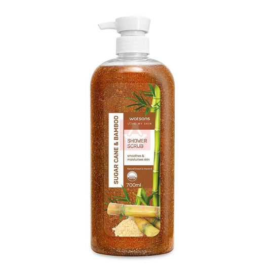 Watsons Shower Scrub Sugar Cane & Bamboo 700ml (Malaysia / Thailand)